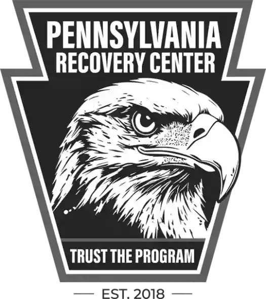 Pennsylvania Recovery Center grayscale keystone eagle logo